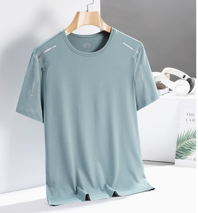 Ice Silk T-Shirt Men's Quick Drying