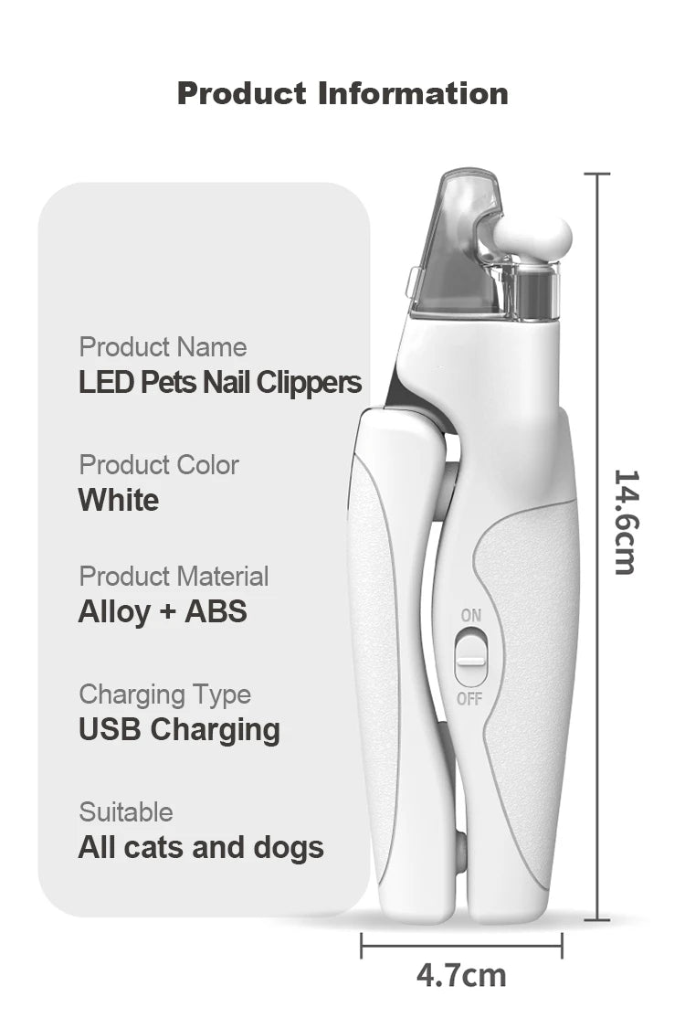 Pet led lamp char nail clipper