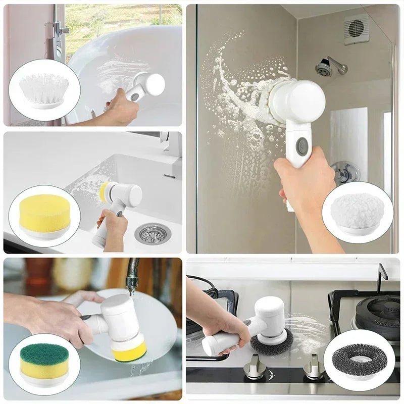 Lectric clean brush electric bathtub brush