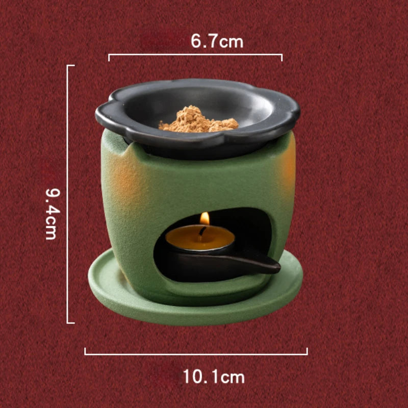 Household ceramic heat preservation incense burner