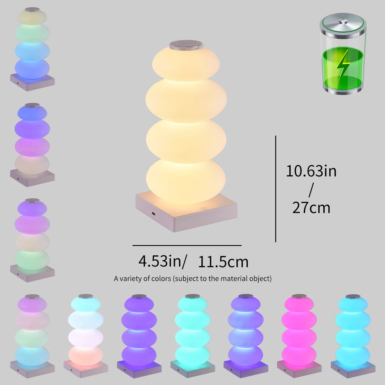 Children's Room Girl Macaron Atmosphere Lamp Bedroom Gourd Lamp