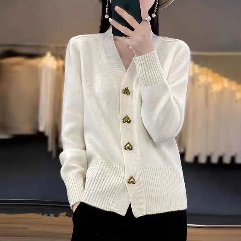 Simple Knitted Cardigan for Women