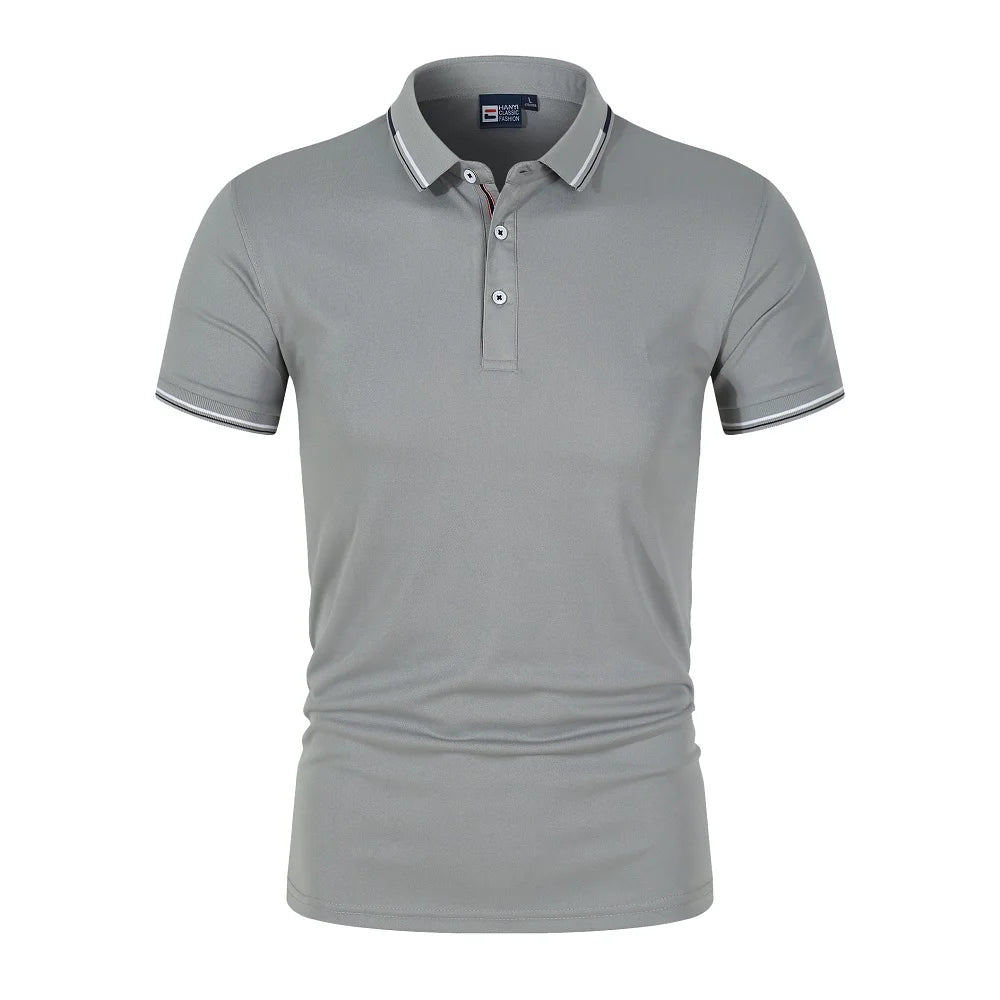 Solid color men's Polo shirt