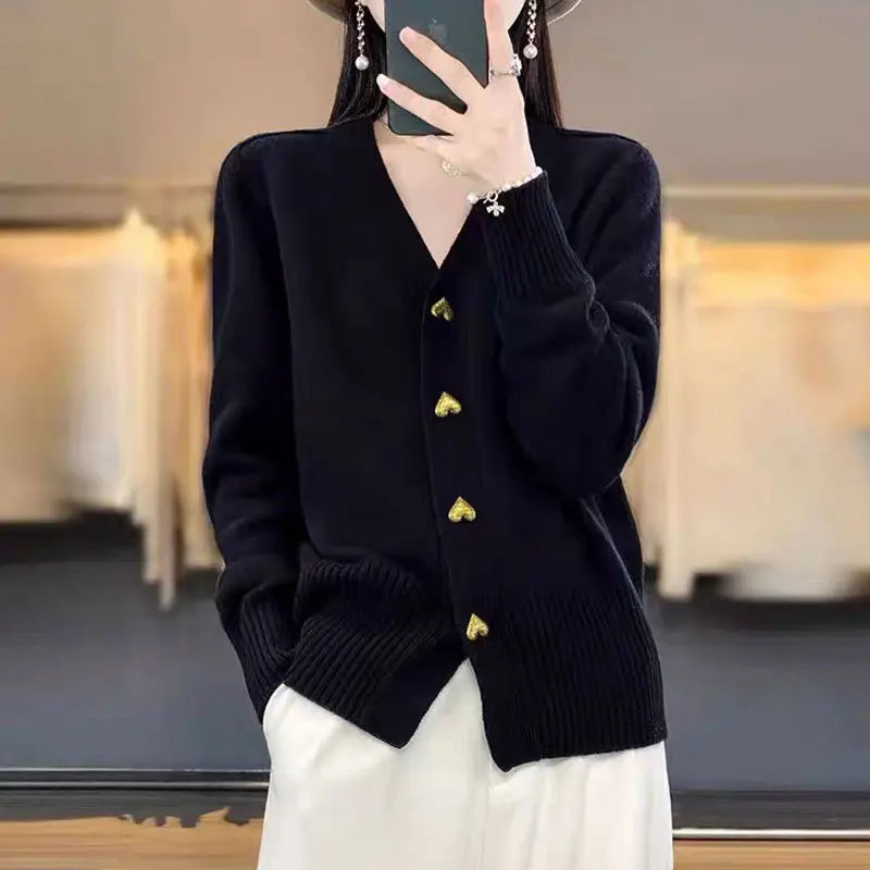 Simple Knitted Cardigan for Women