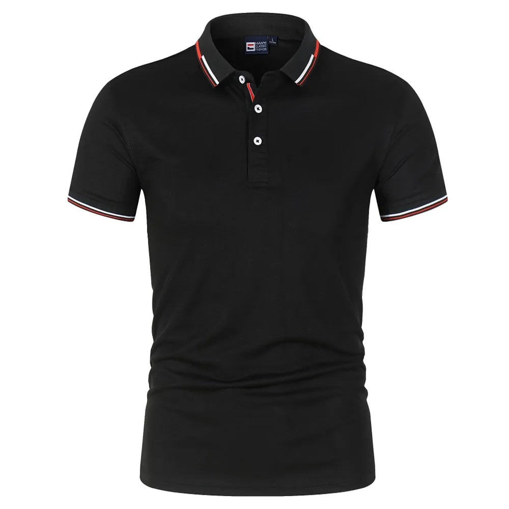 Solid color men's Polo shirt