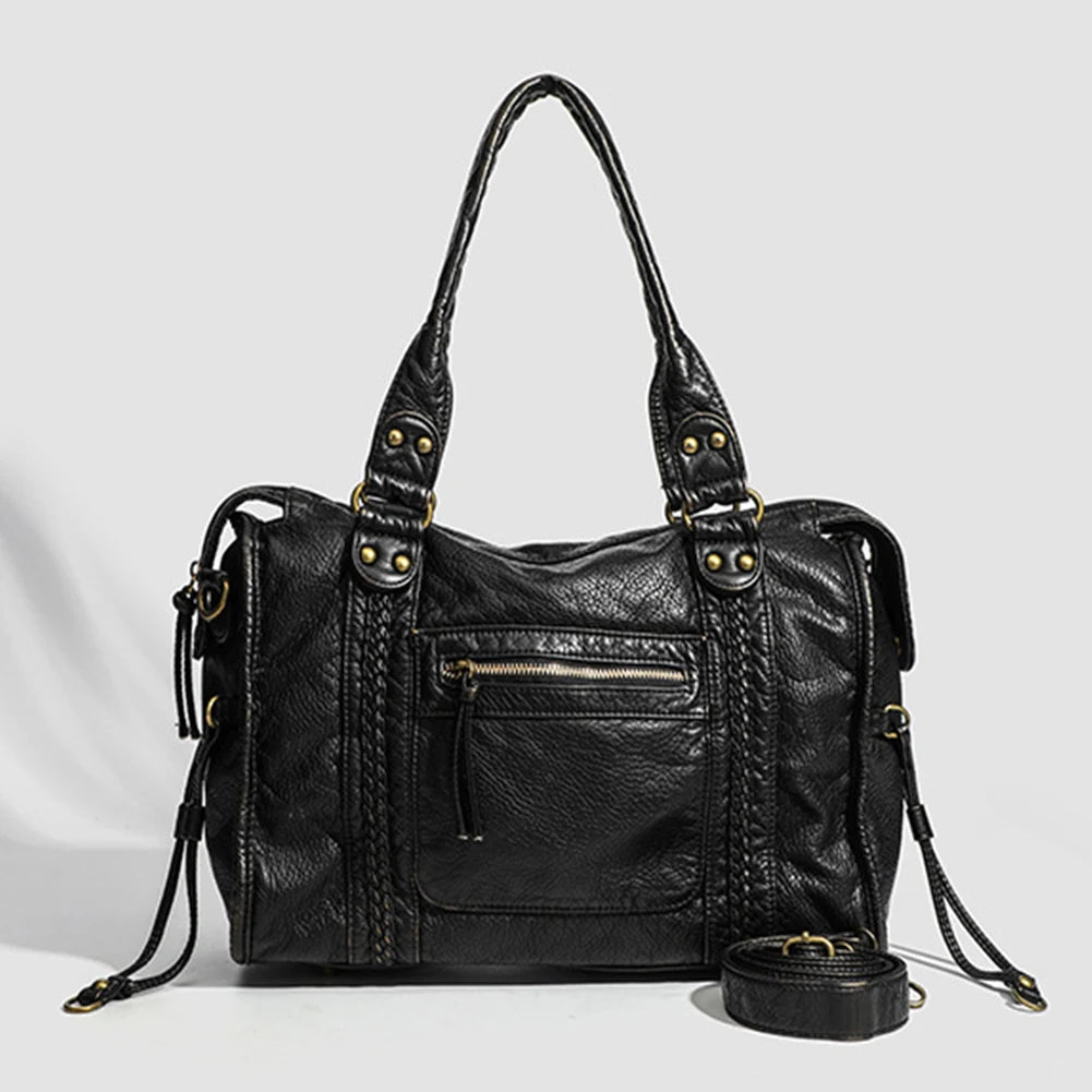 Vintage Biker One Shoulder Cross Body Bag