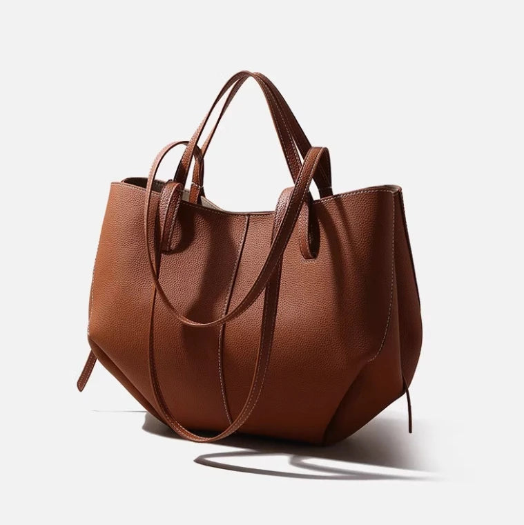 Cowhide Tote Leather Premium Light Luxury Cross Body Tote