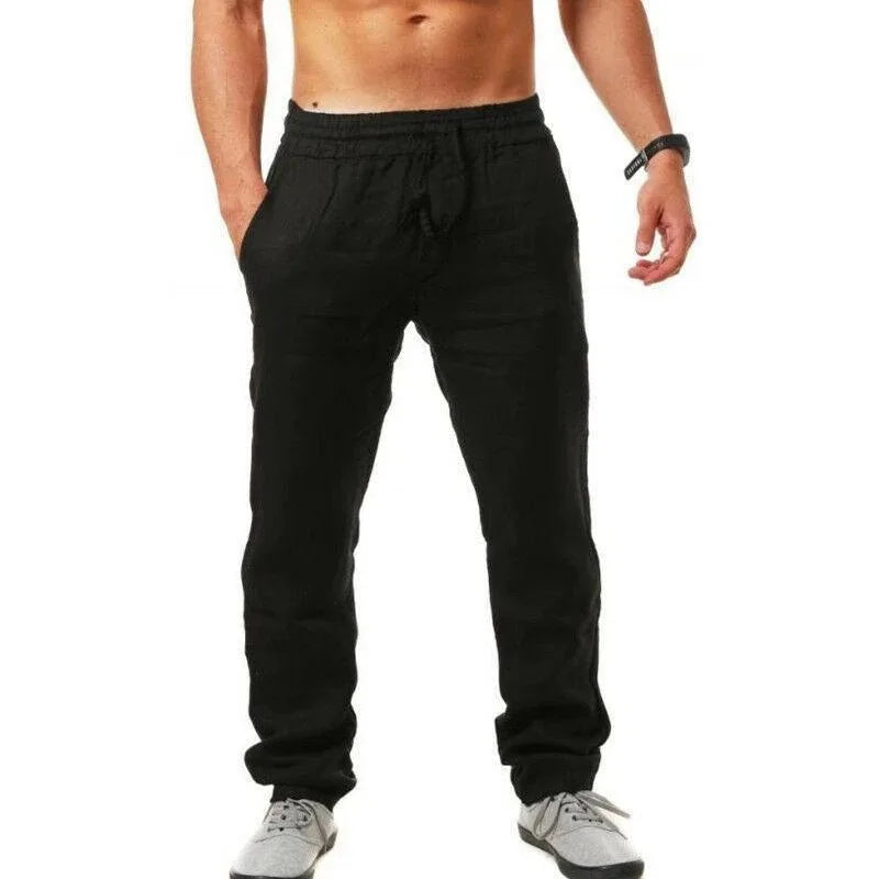Cotton and linen slacks
