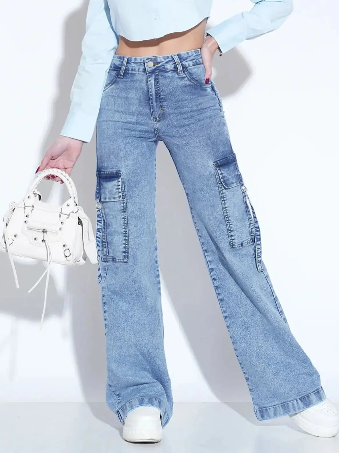 Versatile Fashion Casual Denim Overalls