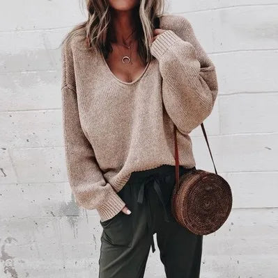 Solid Loose Women's Sweater