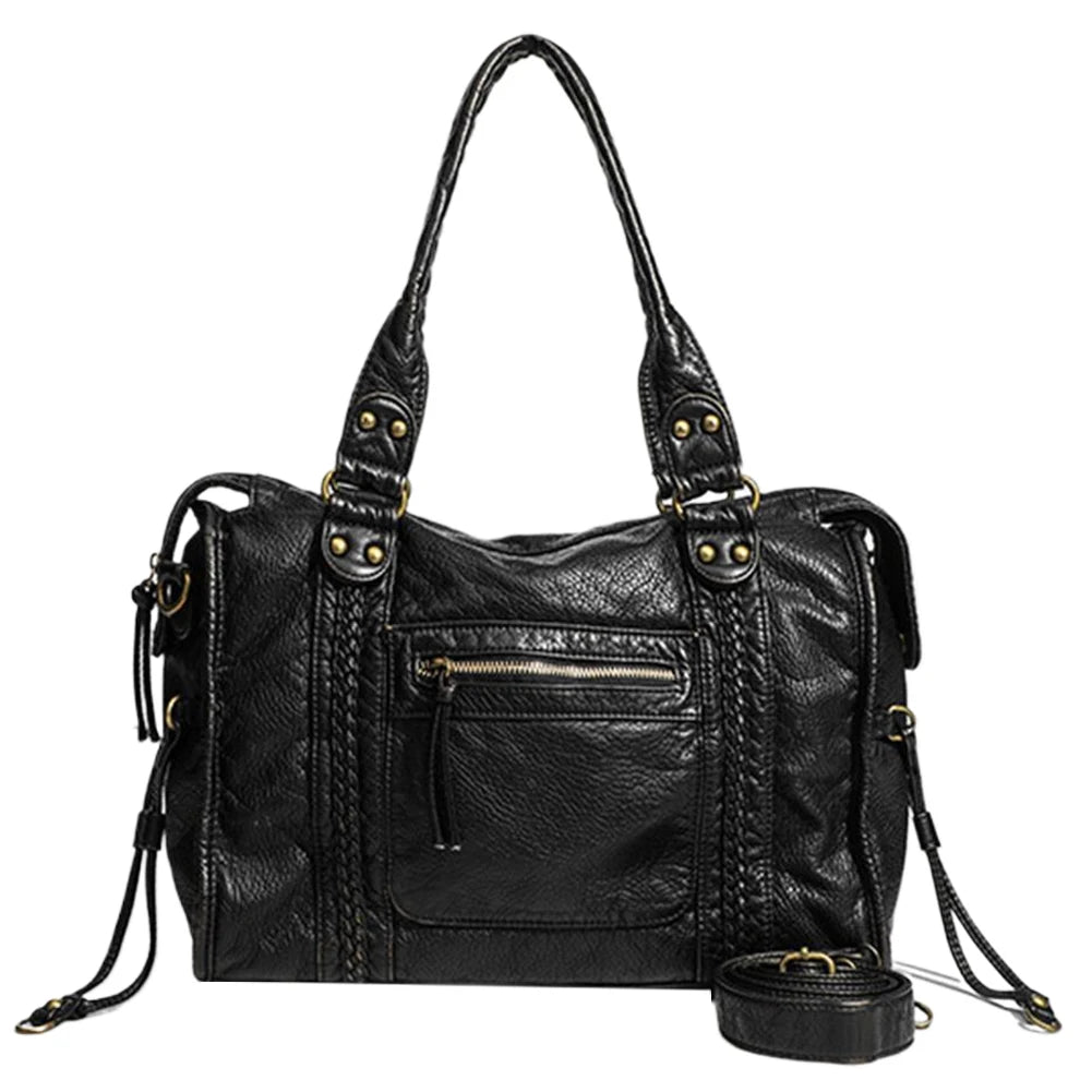 Vintage Biker One Shoulder Cross Body Bag