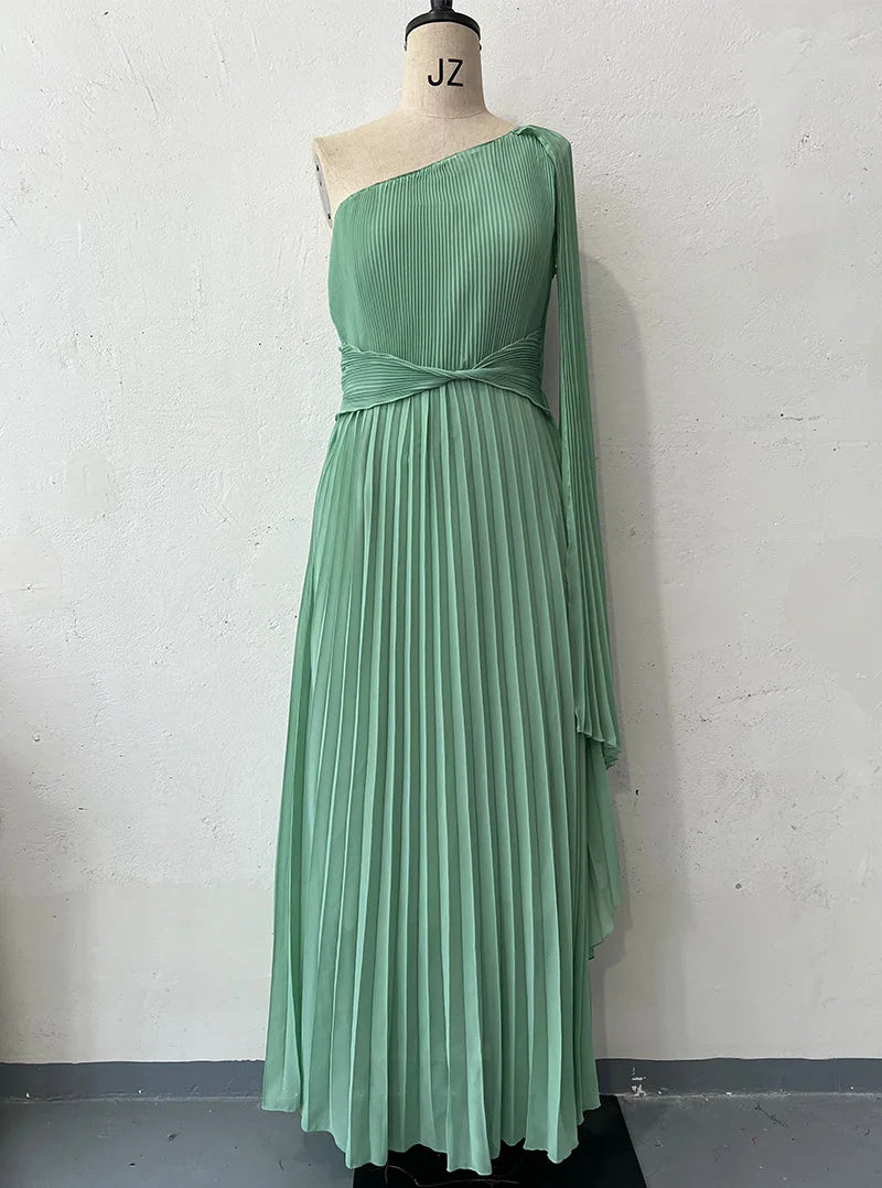 0 Shoulder Sleeve Tunic Slim Dress