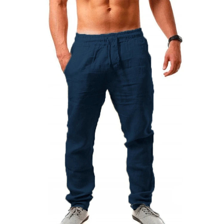 Cotton and linen slacks