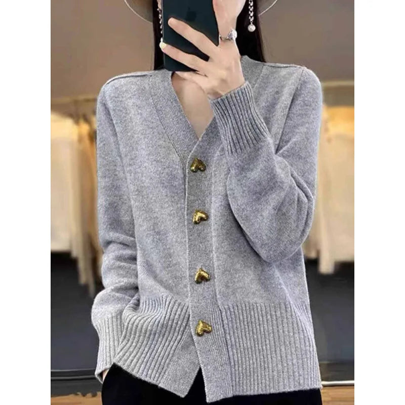 Simple Knitted Cardigan for Women