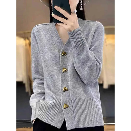 Simple Knitted Cardigan for Women