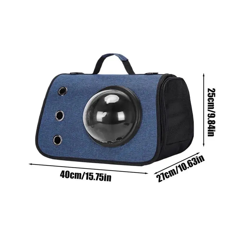 Folding portable space capsule pet bag