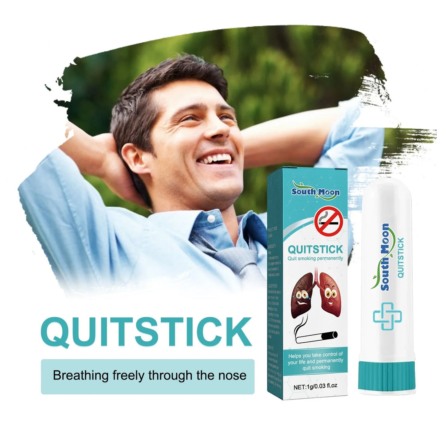 SouthMoon nasal decongestant spray relieves nasal congestion and cleanses the nasal cavity.