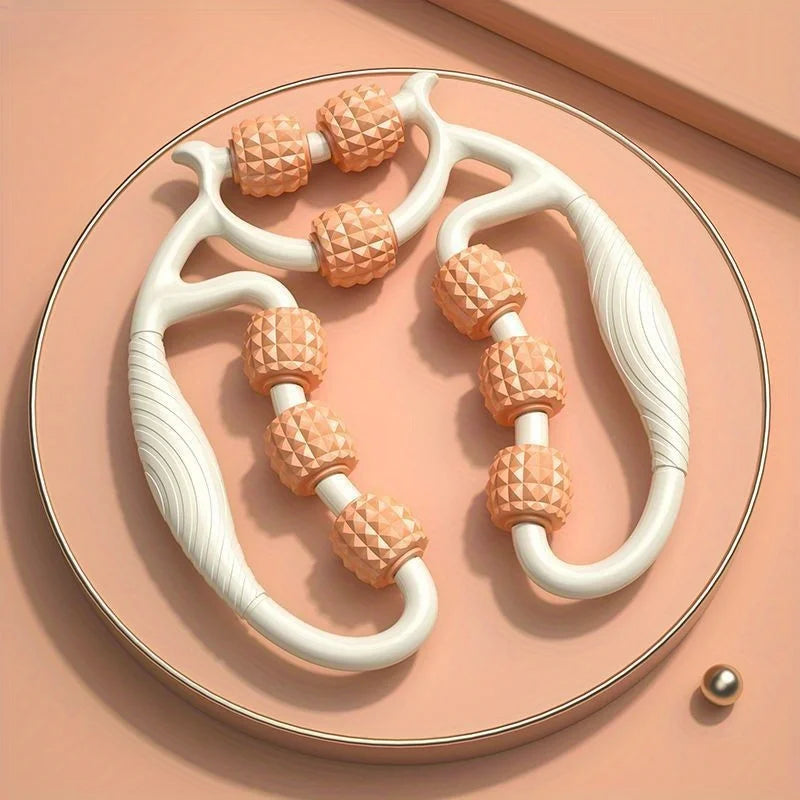 Leg massager Yoga nine-wheel annular leg-clamping device