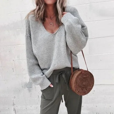Solid Loose Women's Sweater
