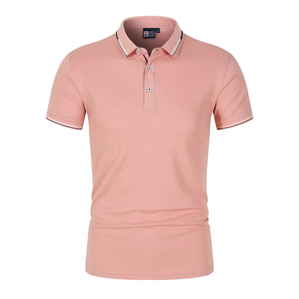 Solid color men's Polo shirt
