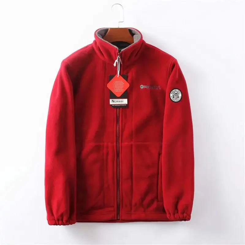 Fleece thickened double-sided polar fleece jacket