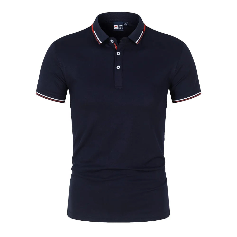 Solid color men's Polo shirt