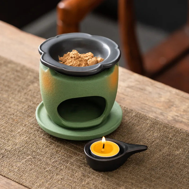 Household ceramic heat preservation incense burner