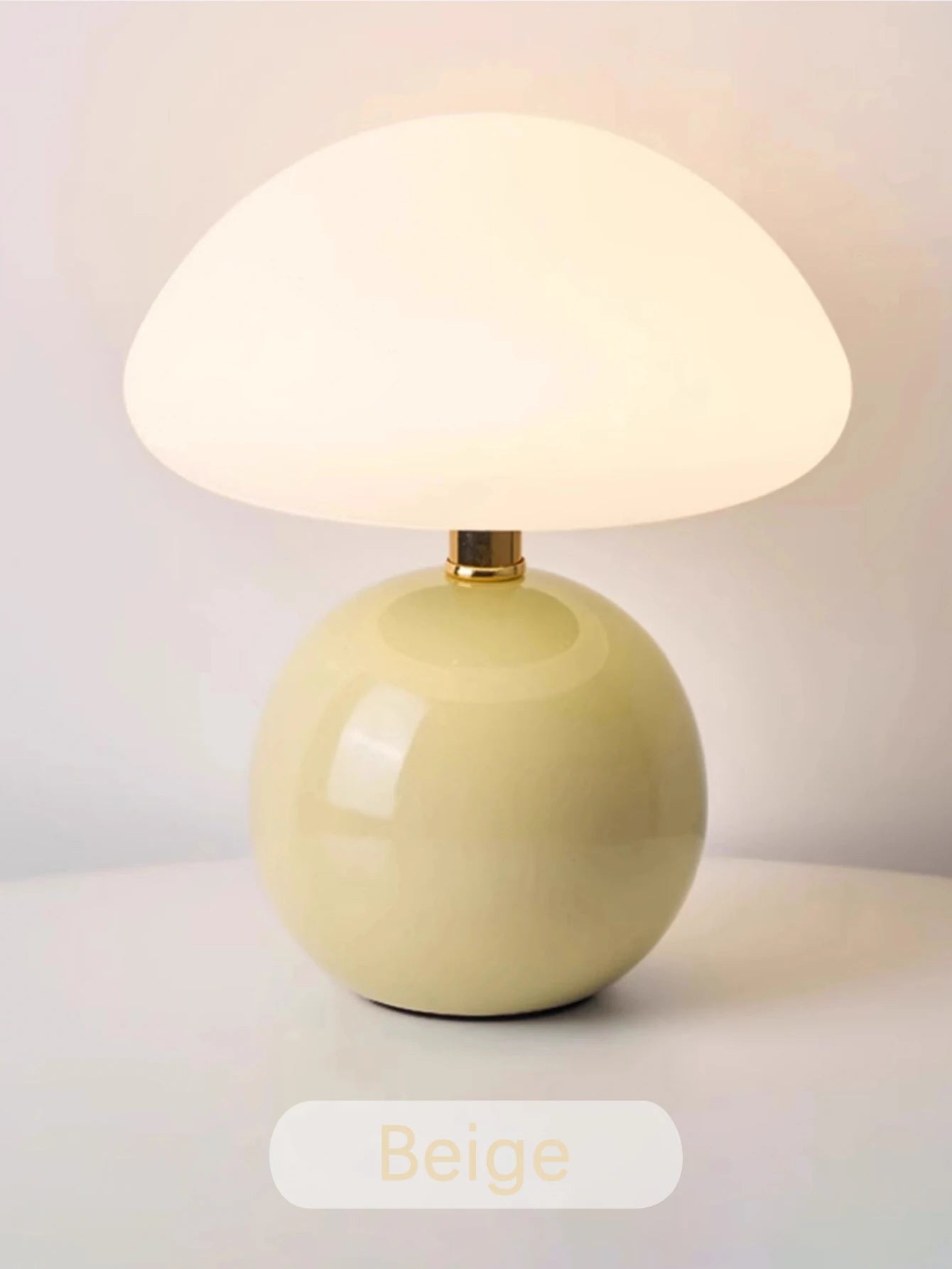 Ceramic decorative desk lamp at bedside of bedroom and room atmosphere lamp