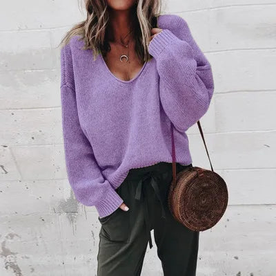 Solid Loose Women's Sweater