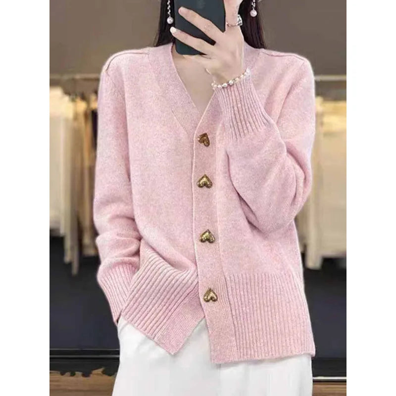 Simple Knitted Cardigan for Women