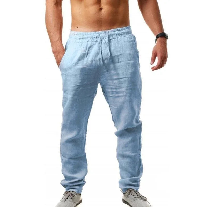 Cotton and linen slacks