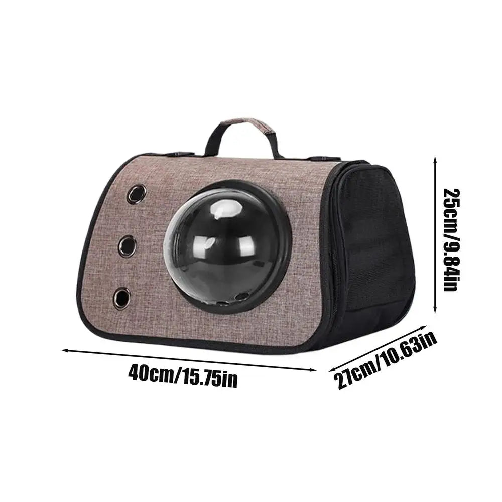 Folding portable space capsule pet bag