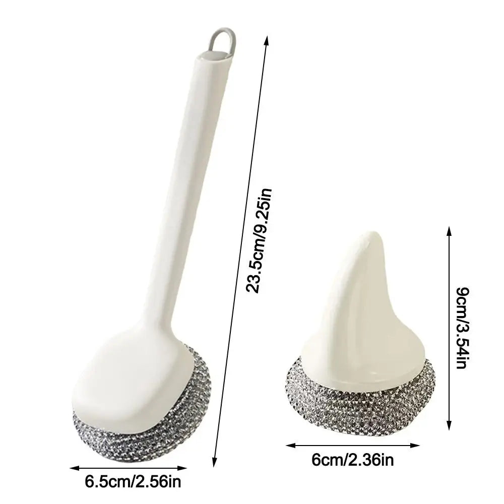 Long-handle cleaning pot brush special pot washing brush artifact for kitchen