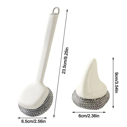 Long-handle cleaning pot brush special pot washing brush artifact for kitchen