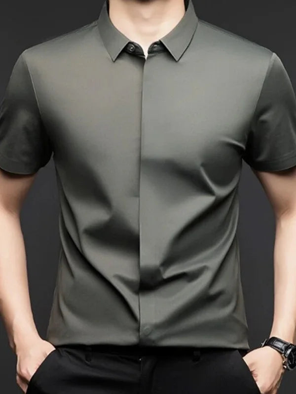 Mulberry Silk Men's Short Sleeve Shirt