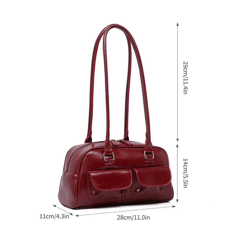 Elegant Women's Retro Shoulder Bag-PU