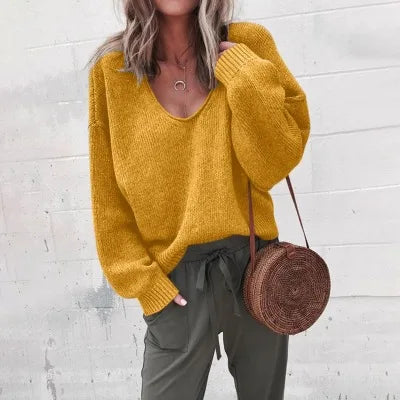 Solid Loose Women's Sweater