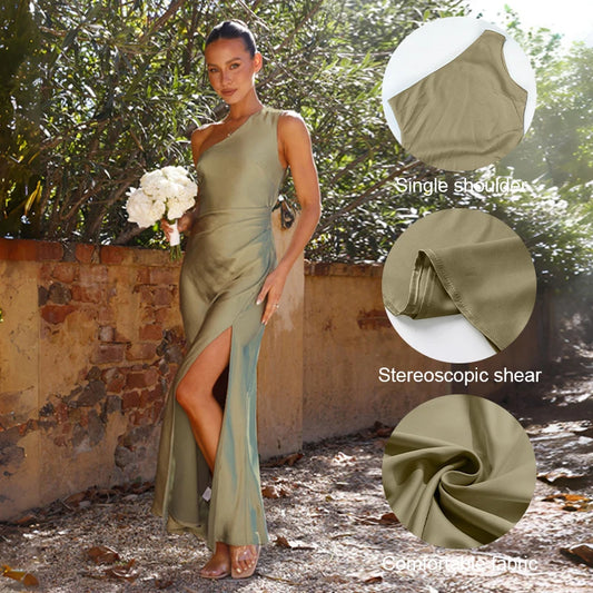 Sexy Satin Dress Girl