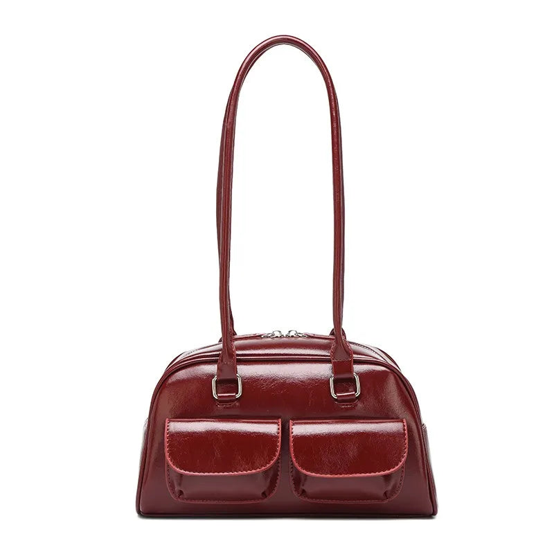 Elegant Women's Retro Shoulder Bag-PU