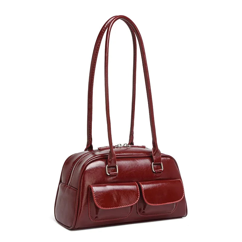 Elegant Women's Retro Shoulder Bag-PU