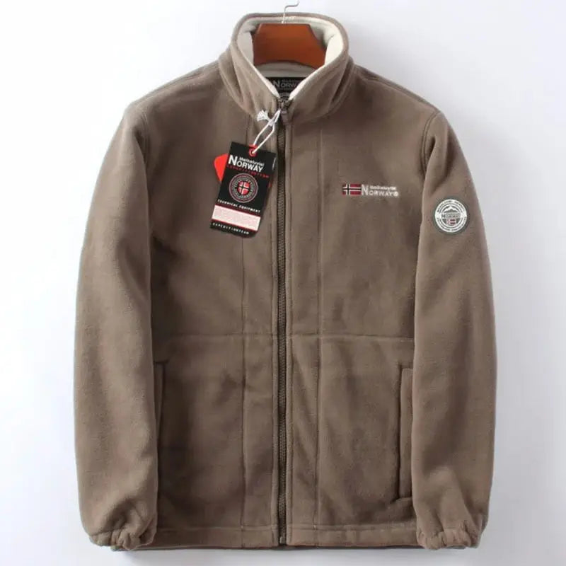Fleece thickened double-sided polar fleece jacket
