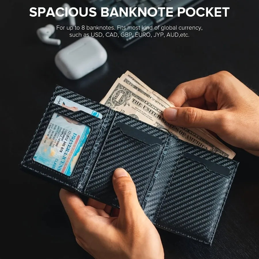 Marius | Portafoglio Bi-Fold RFID Sicuro con Tasca per Monete