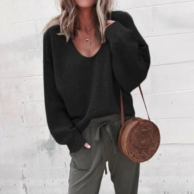 Solid Loose Women's Sweater