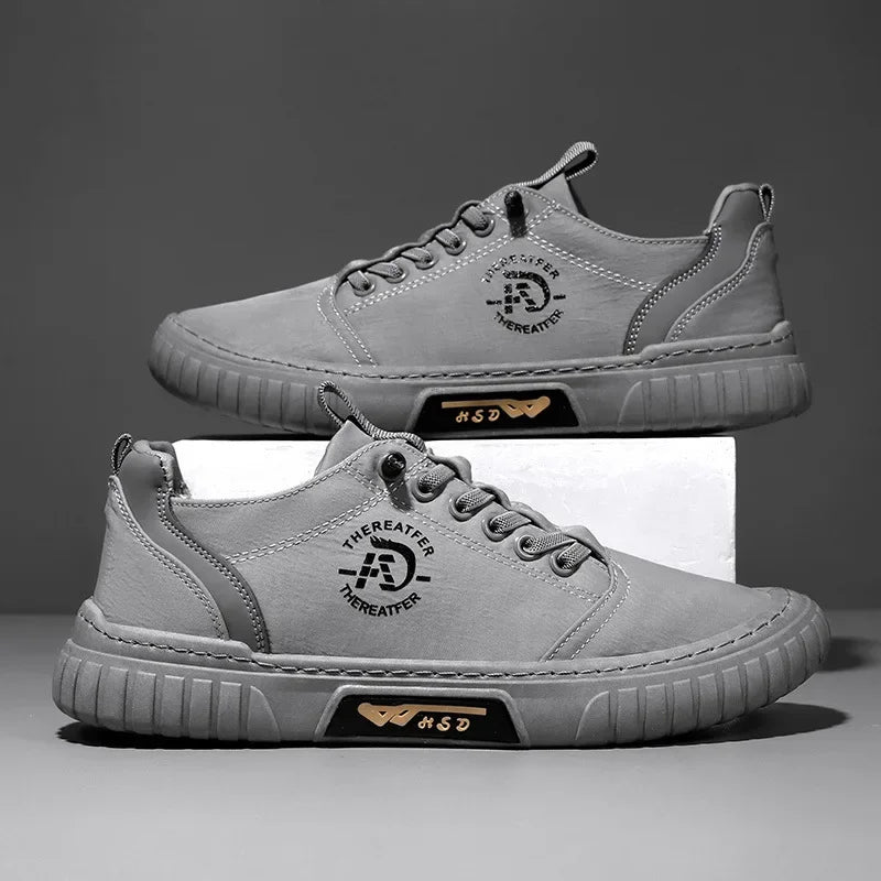 Casual and comfortable canvas PU men's shoes