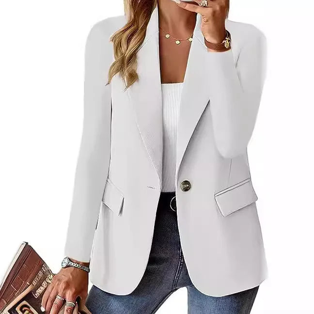 Solid Cardigan Small Suit Jacket