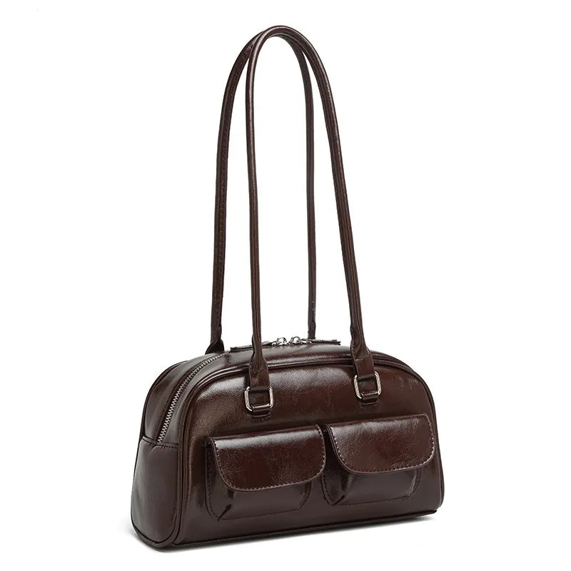 Elegant Women's Retro Shoulder Bag-PU