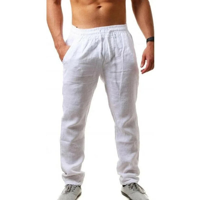Cotton and linen slacks