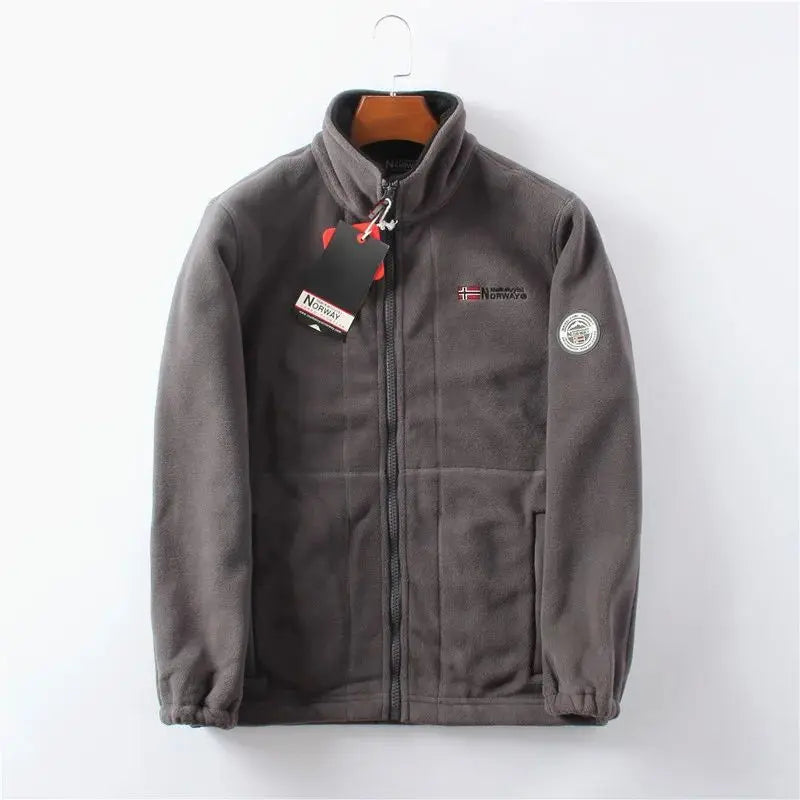 Fleece thickened double-sided polar fleece jacket