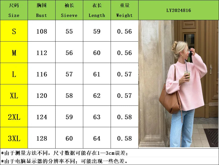 Pink Sweet Crew Neck Pullover