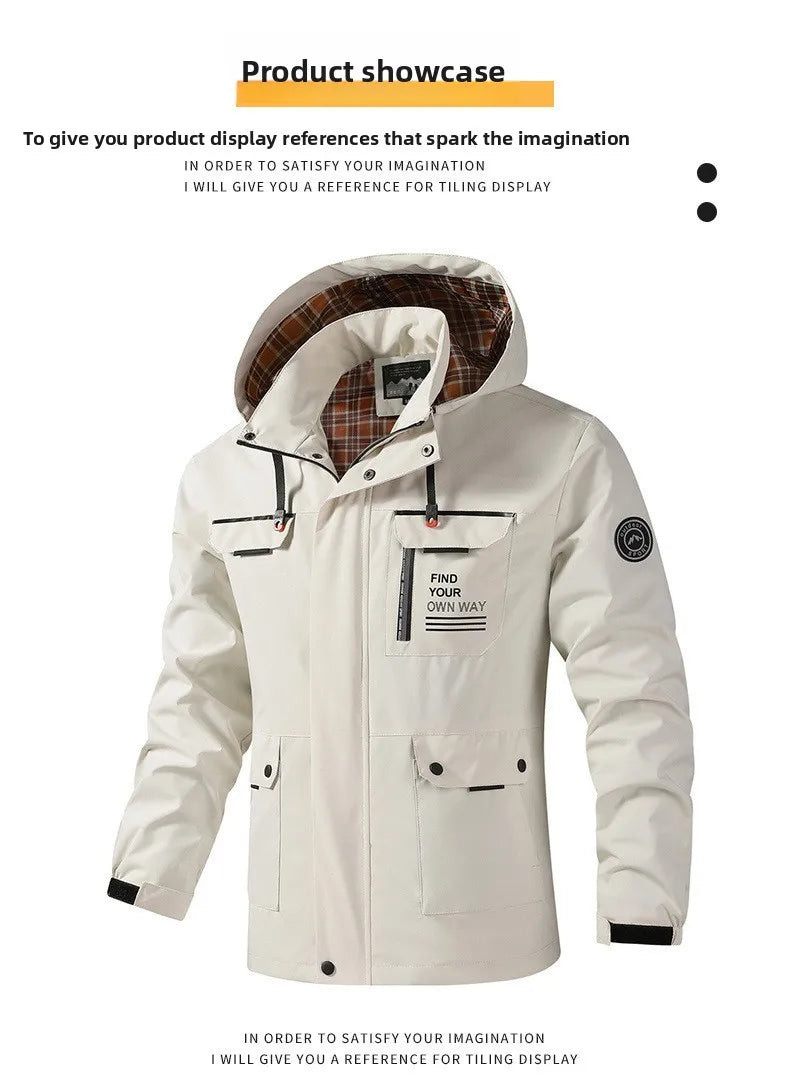 Work Clothes Multi-Pocket Jacket For Men